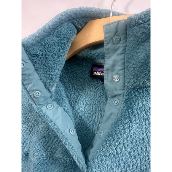 Patagonia Re-Tool Snap T Fleece Teal Green Pullover Women's MEDIUM Jacket Coat - Picture 10 of 11